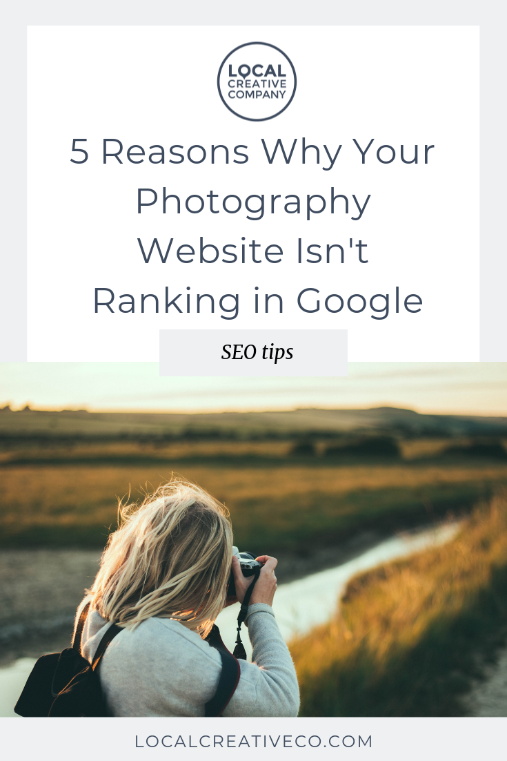 As a photographer, you how difficult it can be to get found online. Google is a competitive place and how well you rank makes a huge difference in how many potential clients the search engine sends your way.  Here are 5 things to check for if you're trying to understand why your photography website isn't ranking.