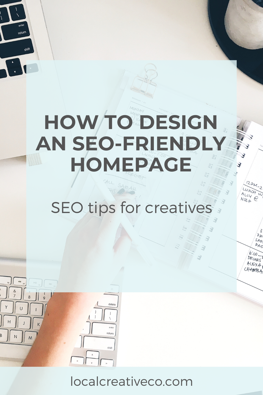 SEO-Friendly Homepage Design for Creatives