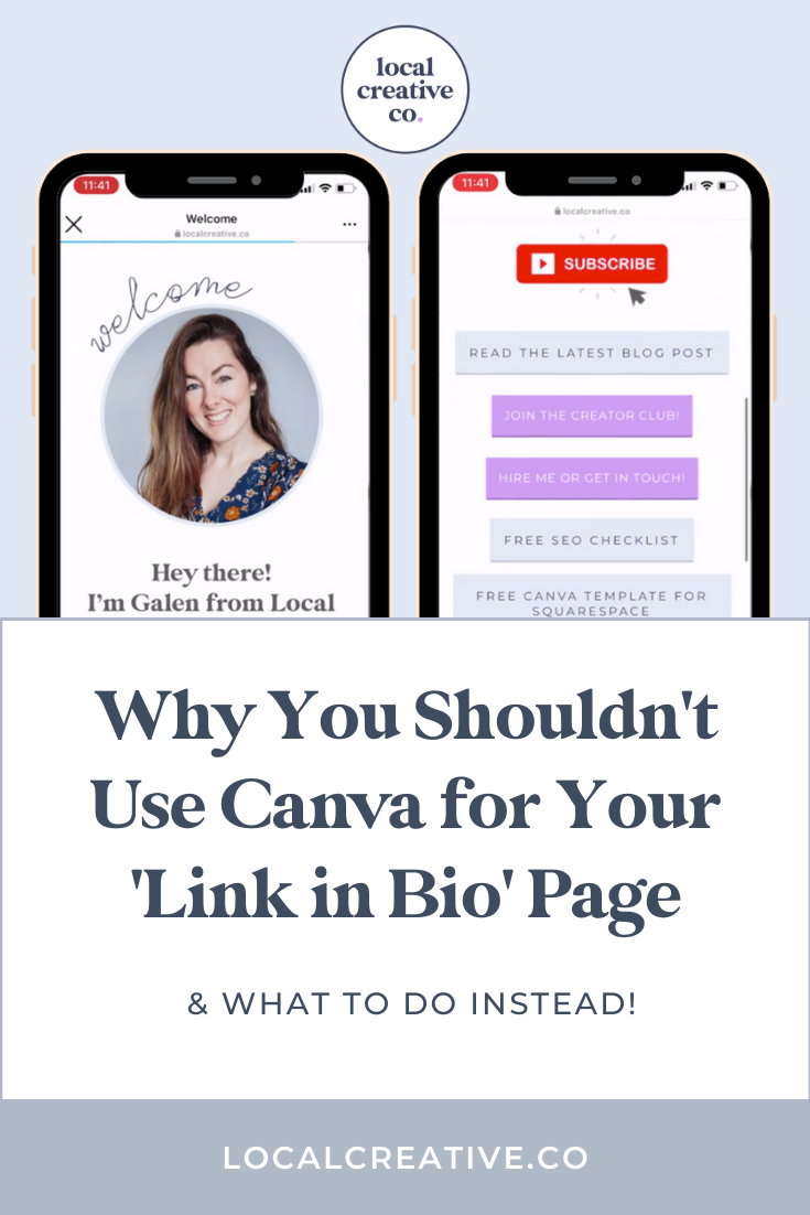 Why You Shouldn't Use Canva for Your 'Link in Bio' (Do This Instead!) |  Local Creative
