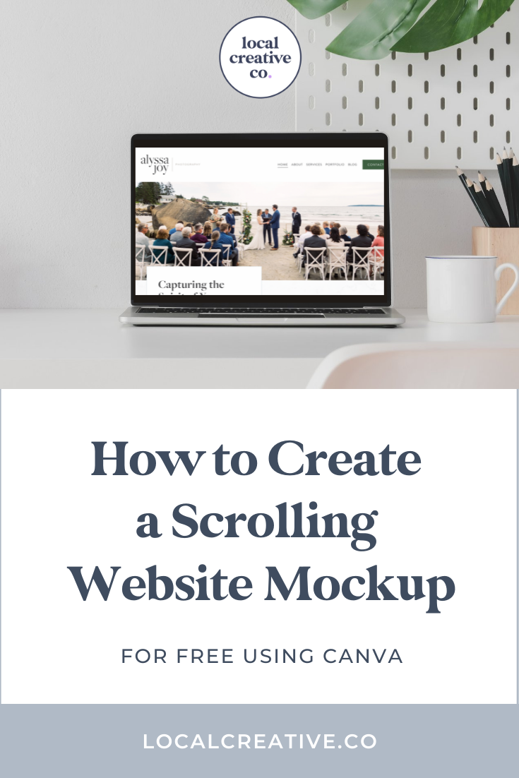 How to Create a Scrolling site Mockup for Your  Design Portfolio