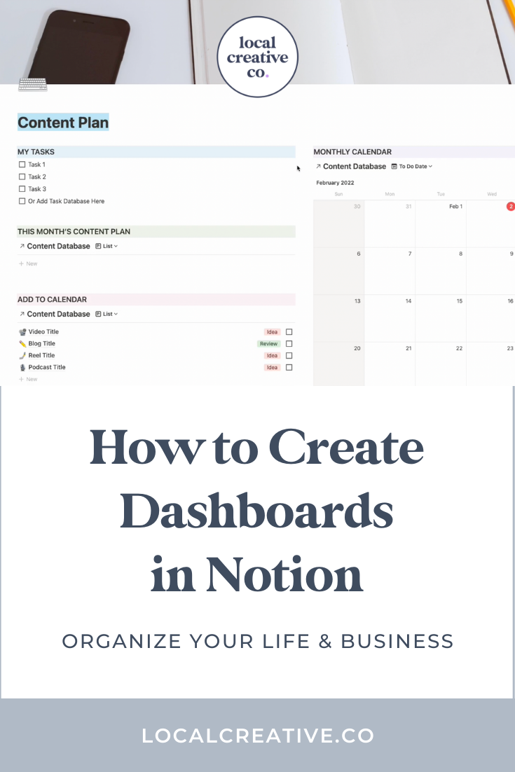 How To Create A Simple Dashboard In Notion Using Databases