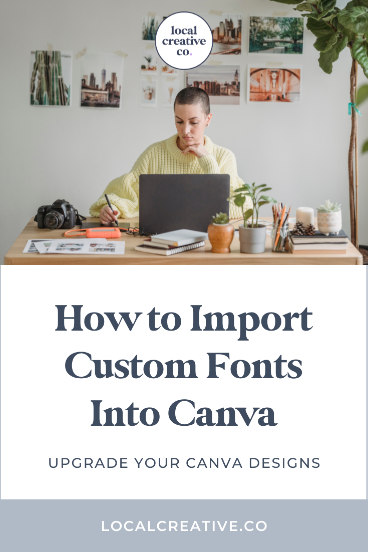 import custom fonts canva