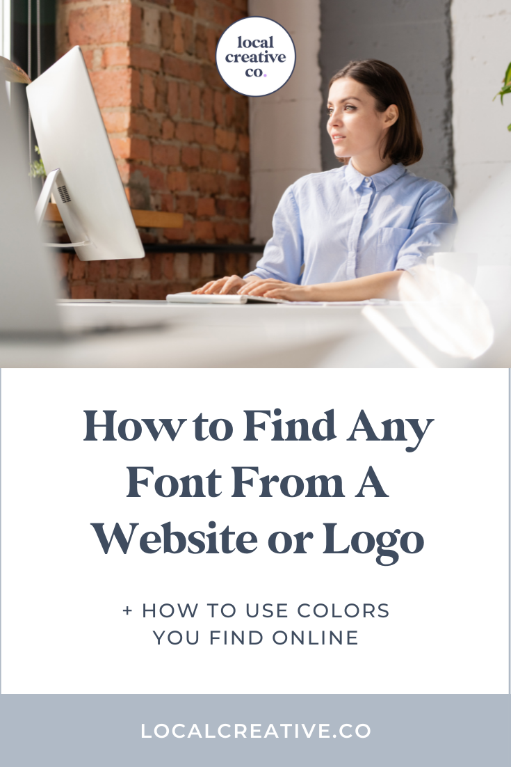 find font from website or logo