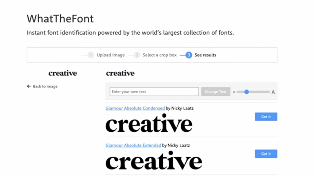 find font from website or logo