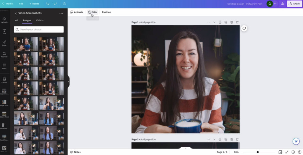 How to Turn Yourself into an Animated GIF in Canva